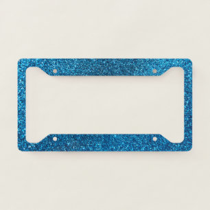 Sparkly Blue License Plate Frame