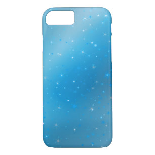 Sparkly Blue Violet and Silver Stars iPhone 8/7 Case