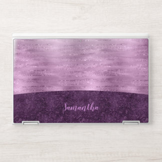 Sparkly Brush Strokes Purple 1 - All Options HP Laptop Skin