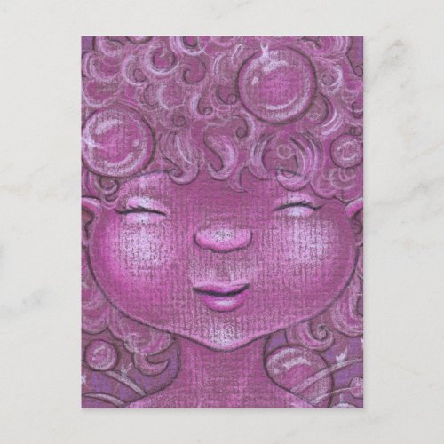 Sparkly Bubbly Sleepy Head Postcard