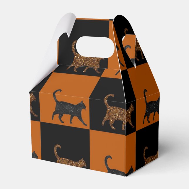 Sparkly Cats Favor Boxes (Back Side)