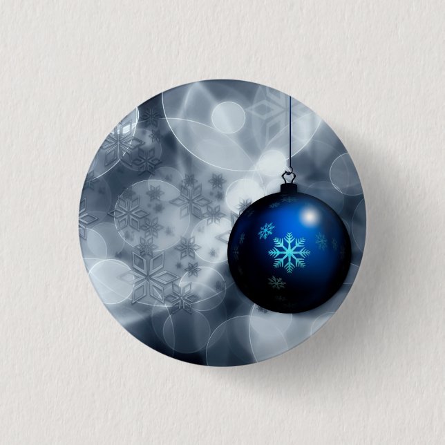 Sparkly Christmas Button (Front)