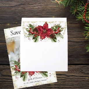 Sparkly Christmas Envelope Liners