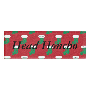 Sparkly Christmas Stockings Name Tag