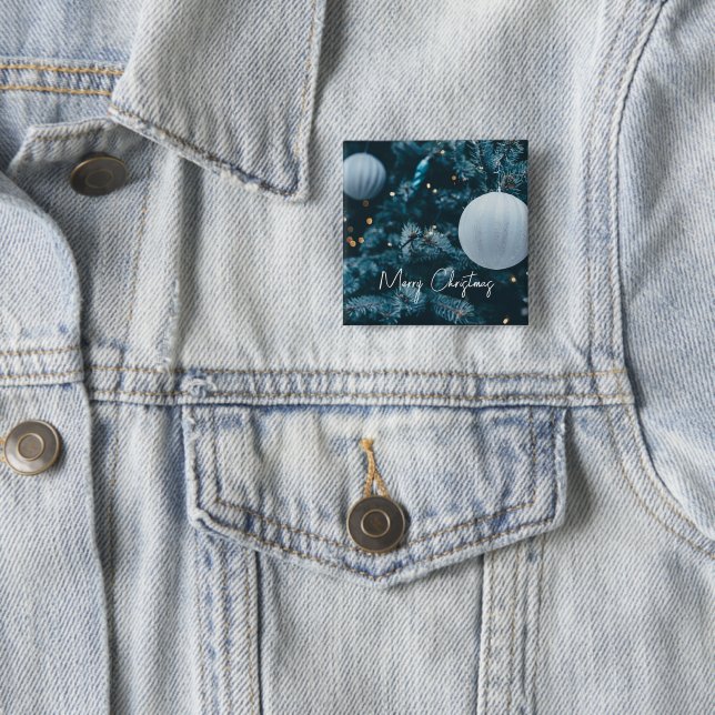 Sparkly Christmas Tree and Christmas Balls Button (In Situ)