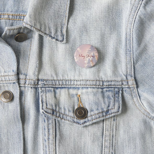 Sparkly Christmas Tree  Button (In Situ)