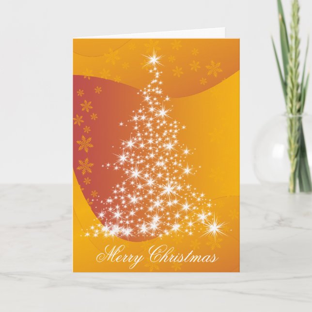 Sparkly Christmas Tree Card (Front)
