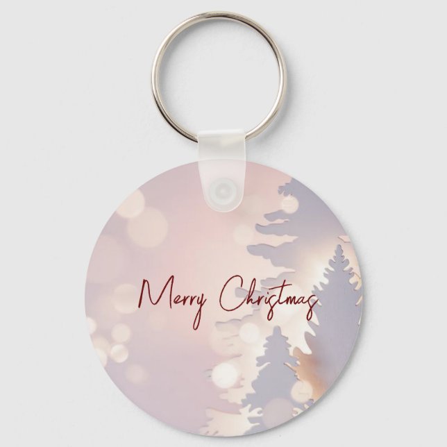Sparkly Christmas Tree Keychain (Front)
