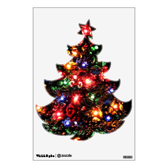 Sparkly Christmas Tree Wall Sticker (Front)