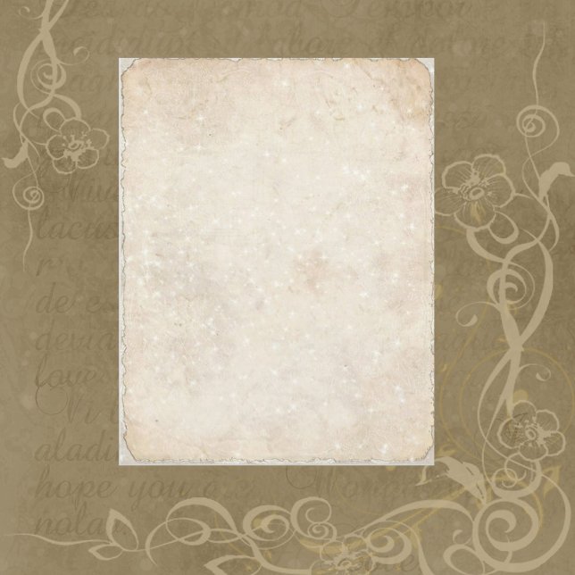 Sparkly Cream Wedding Scrapbook Paper (Creator Uploaded)