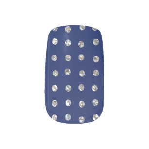 Sparkly Crystal Glitter Dots Minx Nail Art