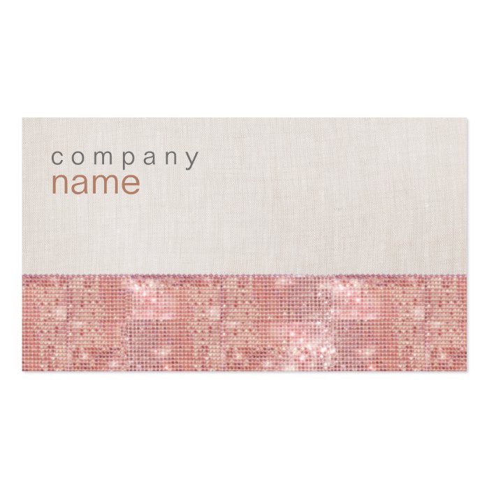 Sparkly Cute Pink Sequins Business Card