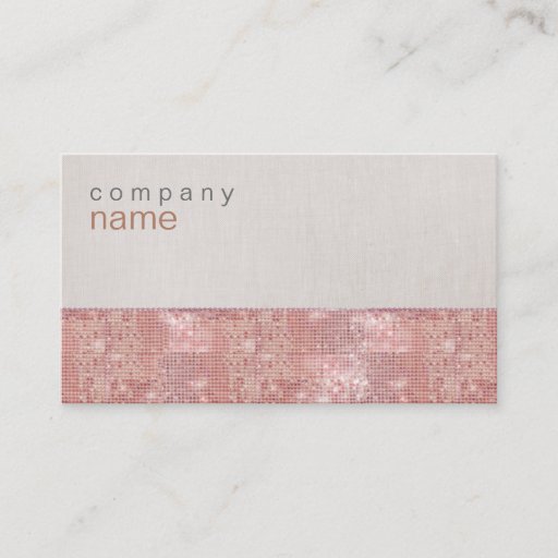 Customizable Sparkly Cute Pink Sequins Business Card
