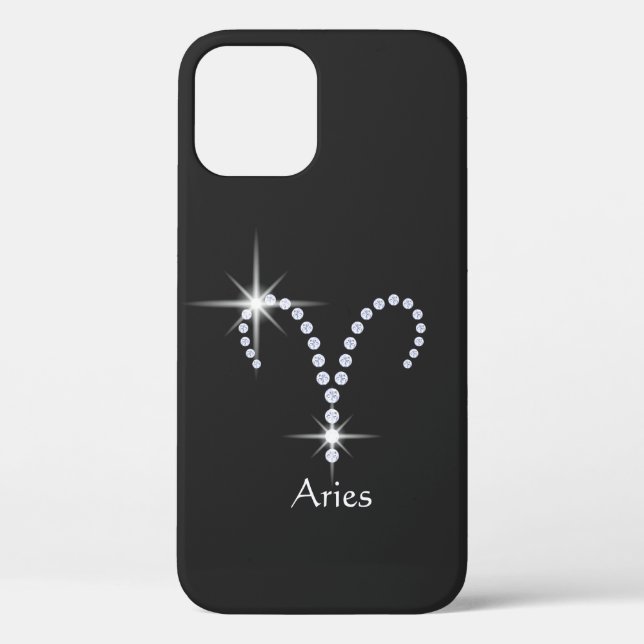 Sparkly Diamonds Aries Symbol  Case-Mate iPhone Case (Back)