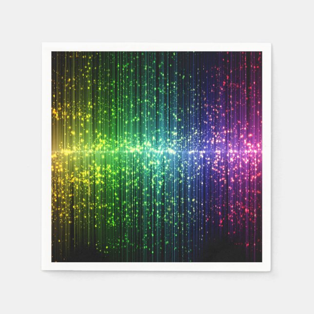 Sparkly Disco Tinsel Napkins (Front)