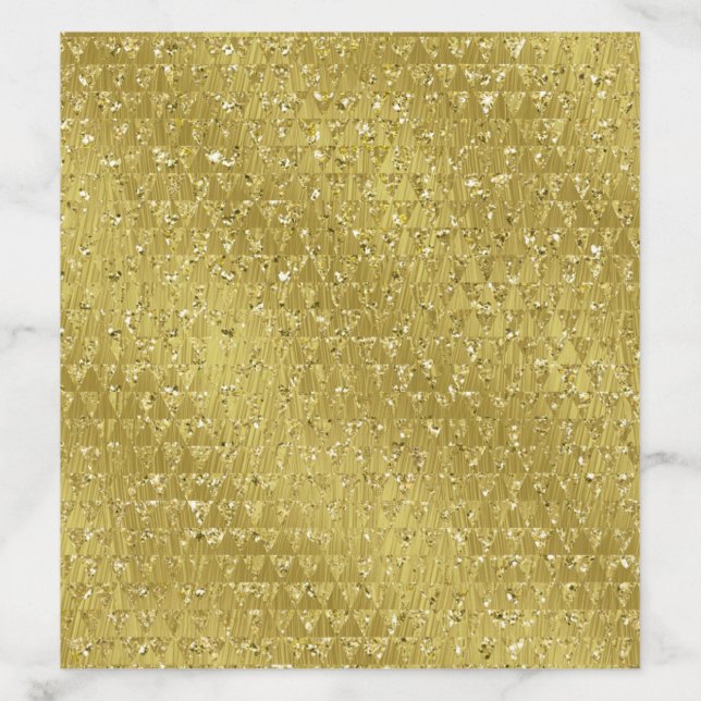 Sparkly Elegant Faux Gold Envelope Liner (Design)