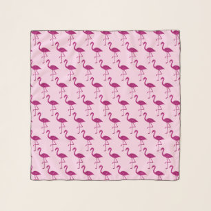 Sparkly flamingo faux sparkles pattern light pink scarf
