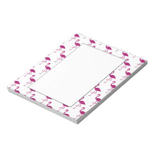Sparkly flamingo Pink glitter sparkles pattern Notepad