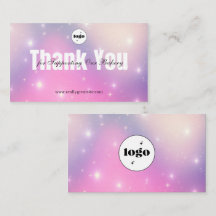 Sparkly Galaxy Bakery Thank You Card