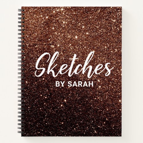 Sparkly Glitter Artist Sketchbook Notebook Notepad
