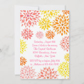 Sparkly Glitter Floral Watercolor Spring Sweet 16 Invitation (Back)