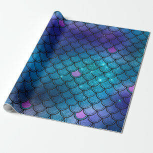 Sparkly Glitter mermaid Wrapping Paper
