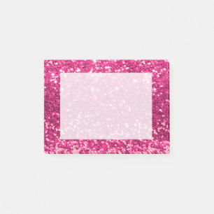 Sparkly Glitter Pink Post-it Notes
