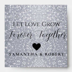 Sparkly Glitter Wedding Bridal Favor Seeds Envelope