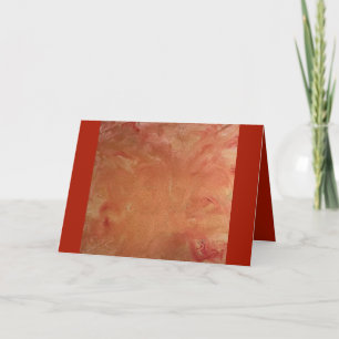 Sparkly gold and red greeting card