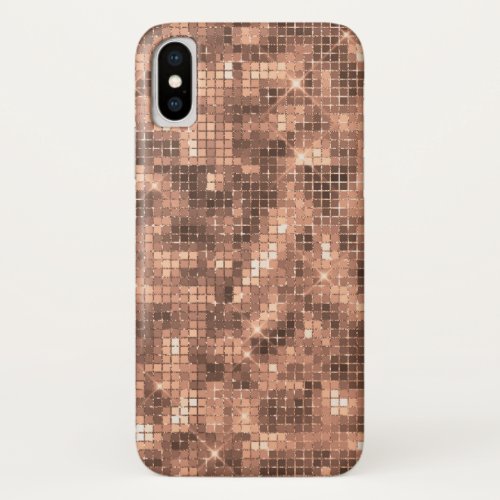 Sparkly Gold Champagne Luxury Sparkle iPhone X Case