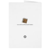 Sparkly gold Christmas tree, moon, stars on green (Back)