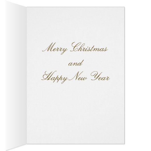 Sparkly gold Christmas tree, moon, stars on green (Inside (Right))