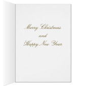 Sparkly gold Christmas tree, moon, stars on red (Inside (Right))