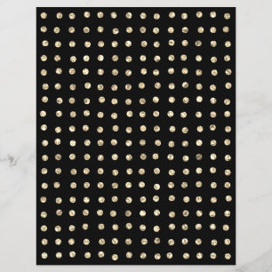 Sparkly Gold Crystal Glitter Dots Scrapbook Paper