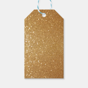 Sparkly Gold Custom Gift Tag