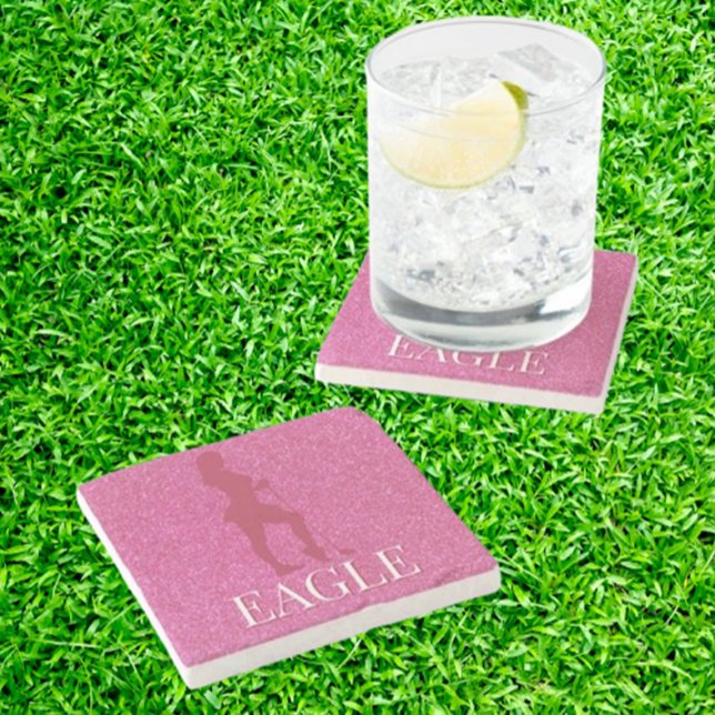 Sparkly Golf Coasters (Discover the cutest pink sparkly gifts for women golfers!)