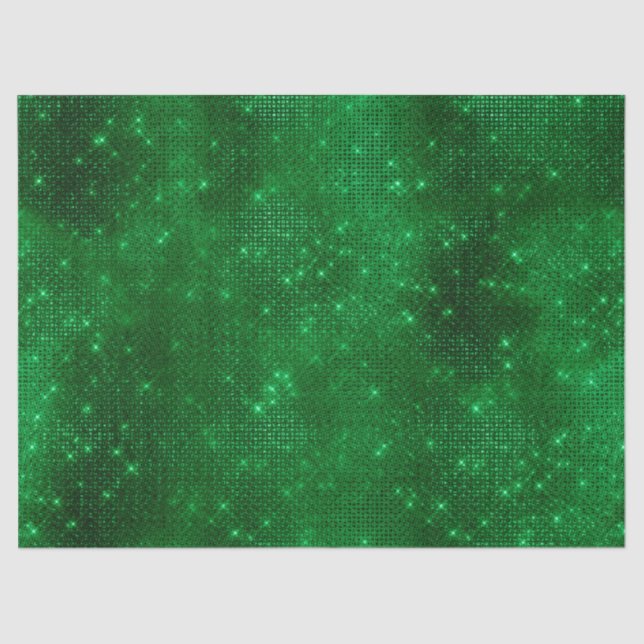 Sparkly Green Foil Tissue Paper (Front)