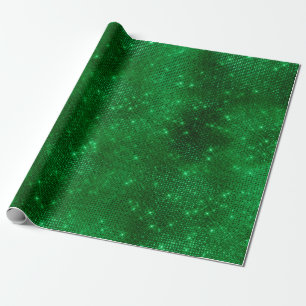 Sparkly Green Foil Wrapping Paper