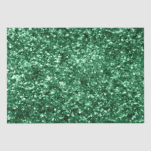 Sparkly Green Holiday Christmas Glitter Tissue Paper