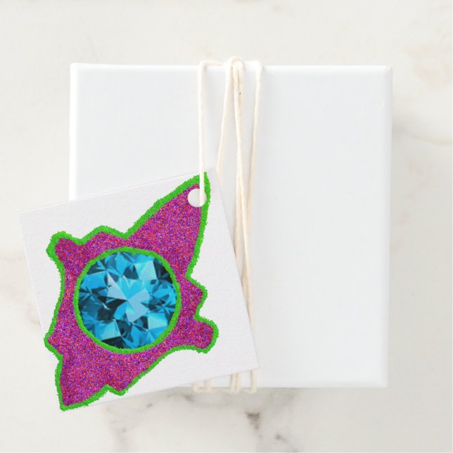 Sparkly hamsa Eid Favor Tags (In Situ)