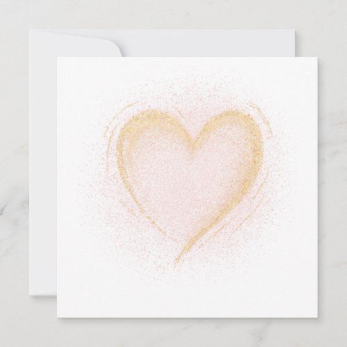 Sparkly Heart Blank Card