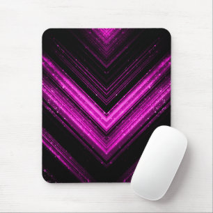 Sparkly hot black pink mouse pad