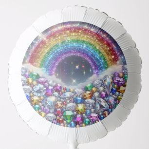 sparkly, jeweled rainbow balloon