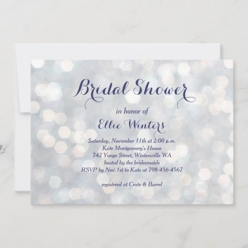 Sparkly Lights Bridal Shower Invitation