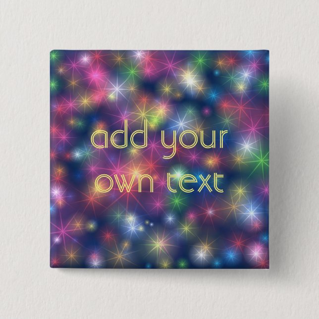 Sparkly Lights Pinback Button (Front)