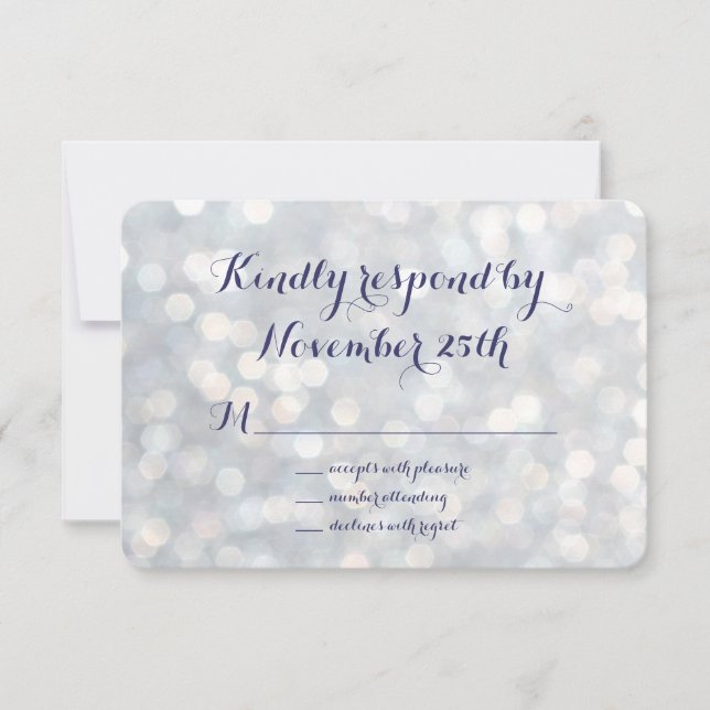 Sparkly Lights RSVP (Front)