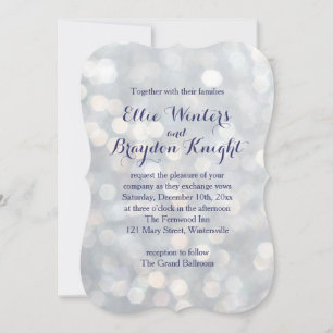 Sparkly Lights Wedding Invitation