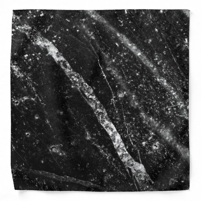 Sparkly line silver black chic abstract bling bandana (Front)