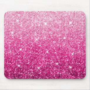 Sparkly Luxury Pink Ombre Mouse Pad