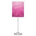 Sparkly Luxury Pink Ombre Table Lamp at Zazzle
